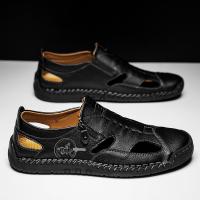 Sandalias De Verano Para Hombre De Alta Calidad Transpirables Y Cómodas Zapatillas De Playa Clásicas De Cuero Artificial Con Suela De Goma - details 9