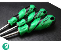 LAOA 2pcs Set De Destornilladores Fijadores Magnéticos S2 Con Cabezales Phillips Y Clavos Herramientas De Mano Antideslizantes Para Reparación Electrónica - details 8