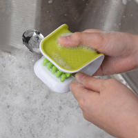 Cepillo Limpiador Cubiertos,Clean Sharp Blades segura Diseño único y envolvente, limpia ambos lados a la vez Frente de cerdas - details 2