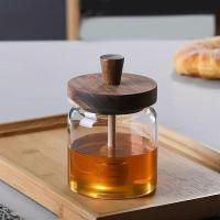 Frasco de Miel, Olla de Miel, Tapa de Madera Miel Jar, Contenedor de Miel de 500ml - details 1