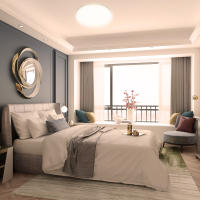 Luz De Techo LED Redonda Para Dormitorio Iluminación Neutra Cálida Y Fría 48W 36W 24W 18W Luz De Habitación Self-contained Sin Smart Device Certificada CCC Y Ce - details 1