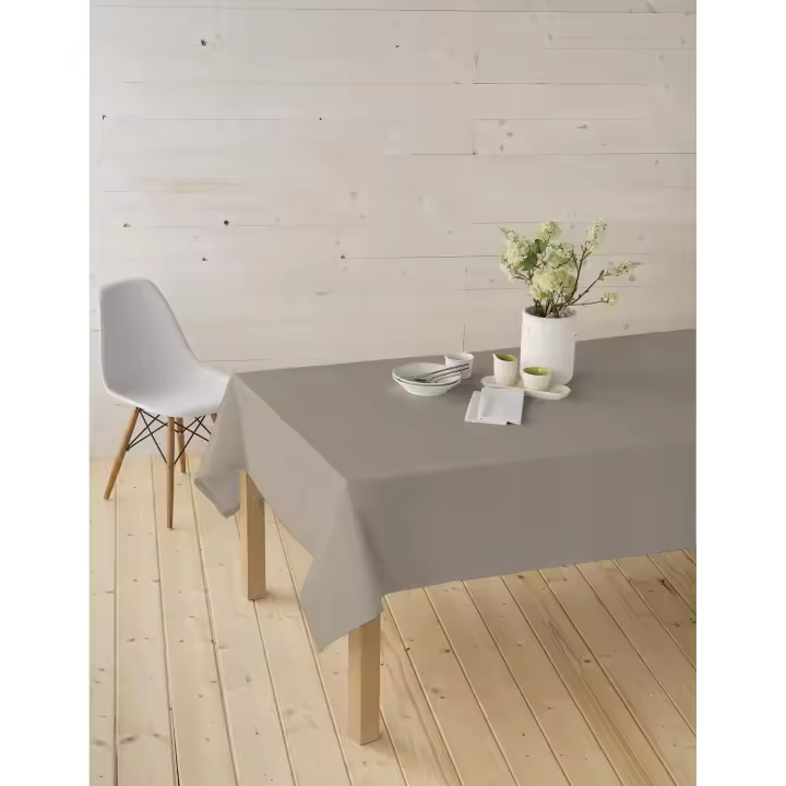 Decolux Homeware Mantel antimanchas tela algodón resinada confeccionada liso repele liquidos lavable exterior e interior - 1