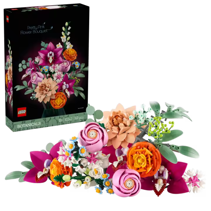 LEGO Botanicals 10342 Ramo de Flores Fantasía en Rosa contiene 749 piezas - edad 18+ años 25L10342 - 1