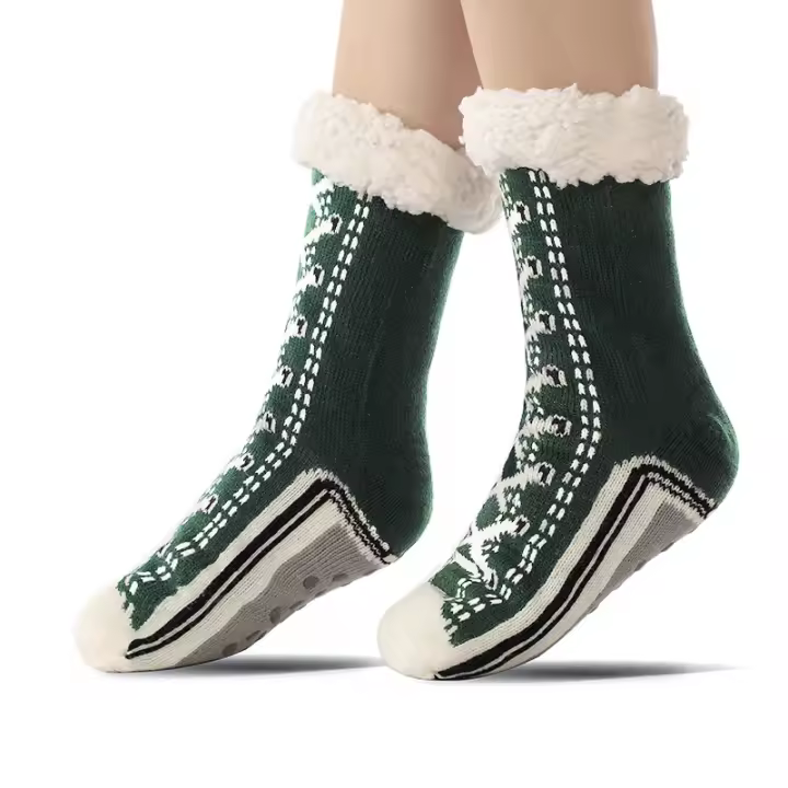 Calcetines de Felpa Súper gruesos para el hogar, calcetines de sweatpa para Mujer, calcetines antideslizantes, suaves y cálidos para el hogar, calcetines para dormir, calcetines de Felpa Súper gruesos para Mujer - 1