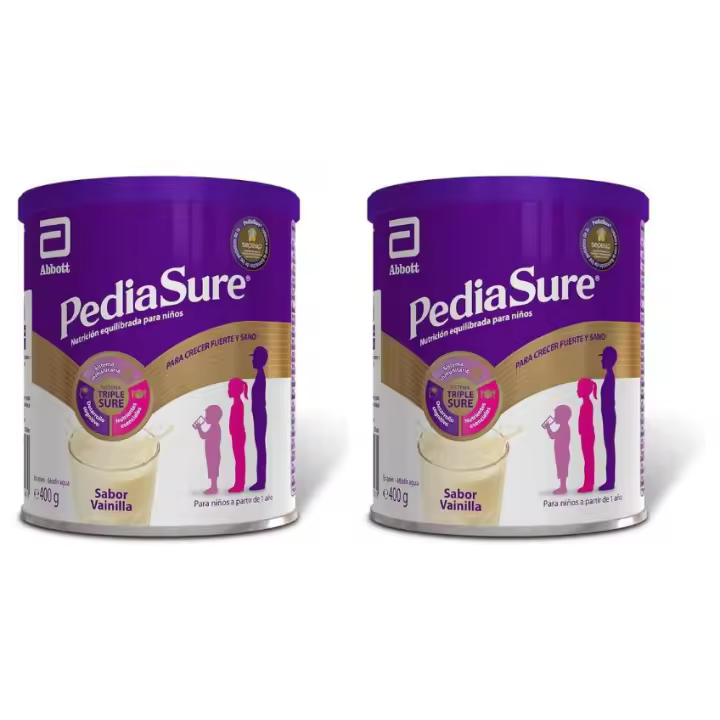 Pediasure Vainilla Pack 2 x 400 Gr - Nutrientes Esenciales - Proteínas - Vitaminas - Minerales - 1