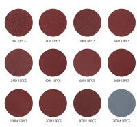 SEAMETAL Set De 123 Piezas De Papel De Herramienta De Pulido Para Coche 5CM 60-3000 Grit Seco Y Humedo Multiusos Con Almohadillas De Esponja Suave - details 10