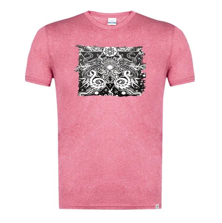 MERCHANDMANIA CAMISETA ROJA MEZCLA azathoth hp lovecraft pesadilla la llamada de cthulthu moda verano tshirt - 1