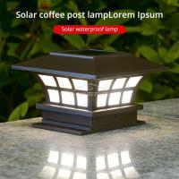 Lámpara De Pared Solar LED Impermeable Para Jardín Y Park Luminoso De Post De Café Decoración Exterior Iluminación De Calle - details 4