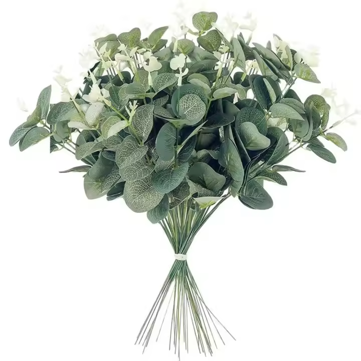 10pcs Flores Artificiales Gypsophila Para Decoración De Hogar Bodas Fiestas Arreglo Floral DIY Accesorios De Flores Blancas - 1