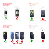 Control Remoto Para Puerta De Garage 433.92 MHz Código Fijo AVIDSEN 100951 100955 100550 100400 104505 400600 Compatible Con Varias Modelos - details 1