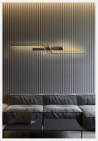 Lámpara De Pared Minimalista Para Interior En Negro Y Oro Decoración Para Sofa Y Fondo De Sala De Estar Y Dormitorio Luz LED Para Cocina Y Comedor - details 11