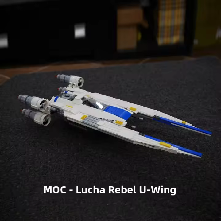 Nuevos Bloques De Espacio MOC Rebeldes U-Wing Fighter Con Base Juguetes Educativos De Construcción Creativos Regalo De Cumpleaños Para Niños Y Adultos - 1