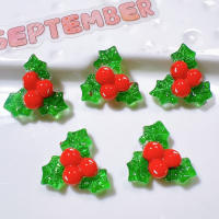 10Pcs Accesorios De Decoración Para Manualidades Y Joyería DIY Con Serie De Navidad Cartoon Resina Brillante Para Scrapbooking - details 4
