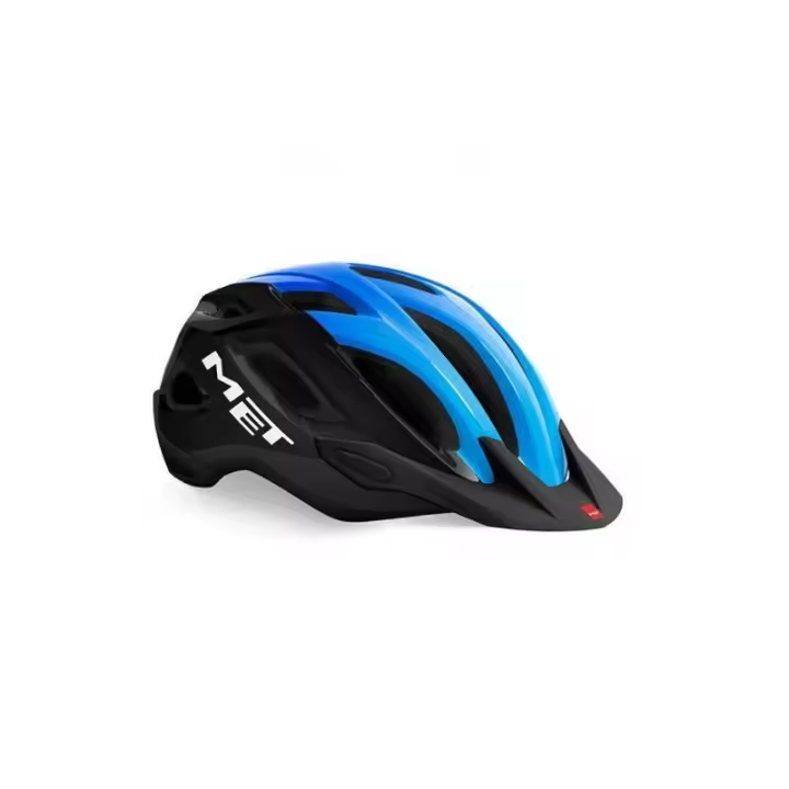 Met Casco Crossover Negro/Cian Brillo 60-64 cm  MET   de ciclismo para bicicleta - 1