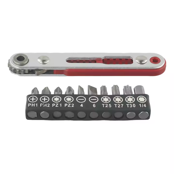 Juego De Herramientas Profesionales Con Llave De Eje Plano Y Destornillador De 90 Grados Con Mango Y Juego De Puntas Para Reparación Doméstica - 1