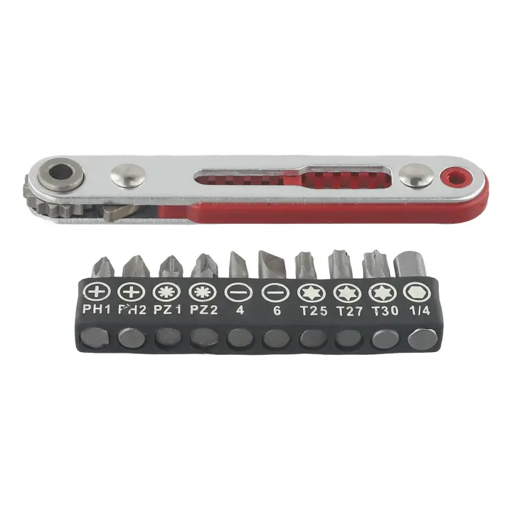 Juego De Herramientas Profesionales Con Llave De Eje Plano Y Destornillador De 90 Grados Con Mango Y Juego De Puntas Para Reparación Doméstica - 1