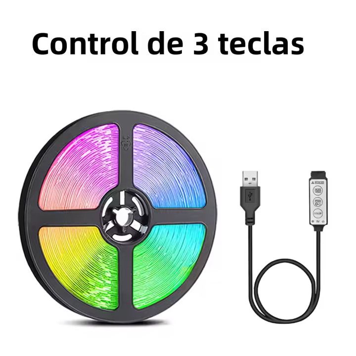 Luces LED RGB Para TV Con Control USB 5V Fita Flexible Para Luz De Fondo De TV Decoración De Fiesta En Casa Certificación CE RoHS - 1