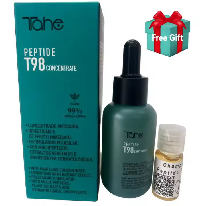 Tahe Concentrado anticaída densificante con multipéptidos Peptide T98 50ml + Regalo Champú Peptide T98 10ml - 1
