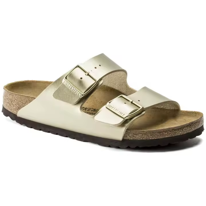Sandalias Birkenstock Arizona para mujer en color dorado - 1