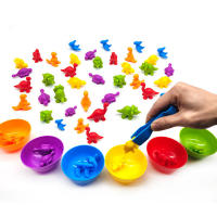 Juego De Colores Arcoíris Con Dinosaurios Y Vehículos Juguete Educativo Montessori De Aprendizaje Sensorial Para Niños En Preescolar - details 2