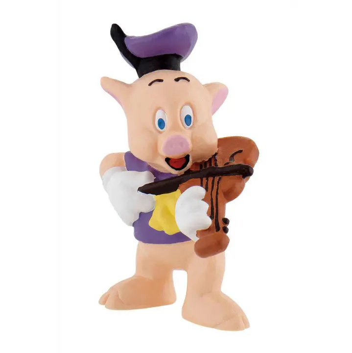 Figura Cerdito Violin Los 3 Cerditos 6cmFigura  Coleccionable - Idea de Regalo- Mercancia Oficial - Juguetes para Niños y Adultos - Movies Fans - Muñeco para Coleccionistas y Exposición - 1
