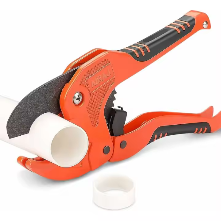 Cortador de tubos de trinquete de alta resistencia para cortar tubos de plástico PVC PPR de 42 mm de diámetro exterior y tuberías de plomería para electricistas, reparadores, cortadores de tubos de plástico profesionales - 1