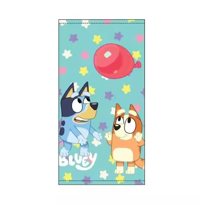 New Import - Toalla Infantil Bluey - Estampado - 100% Poliéster 70x140cm - Ideal para la Playa o Piscina - 1