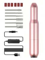 Set De Taladro Eléctrico Para Uñas Con Bits Y Anillo De Limpieza USB Portátil Máquina De Uñas Para Salon Y Uso Doméstico - details 0
