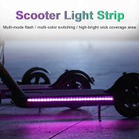 Luz De Seguridad Para Patinete LED Impermeable En Varias Colores Para Xiaomi M365 1s pro Pro2 MI3 Patinete Eléctrico Con Bandeja De Iluminación Flashlight - details 0