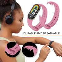 Ociodual Correa de Recambio Compatible con Xiaomi Mi Band 9 y Mi Band 8, de color Rosa Palo, Repuesto de Silicona Suave Flexible Sport Goma Transpirable - details 4