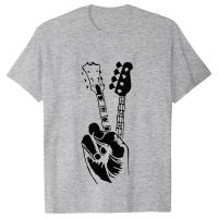 Camiseta De Bajo Eléctrico Divertida Para Hombres Camiseta Gráfica De Música Hip Hop Rock Estilo Callejero Manga Corta Para Musiqueros Y Amantes De La Música - details 3
