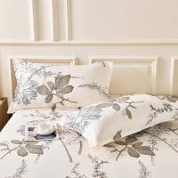 Juego De Sábanas Y Fundas Para Almohada Aloe Vera De Algodón Y Poliéster 3 Piezas Estilo Ins Sencillo Y Universal Para Cuatro Estaciones Tamaño 120/150/180cm - details 3