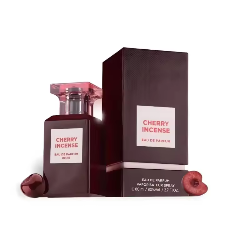Fragrance World Cherry Incense Perfume Agua Perfume Unisex 80ml Eau de Parfum Perfume Árabe para Mujer y Hombre - 1