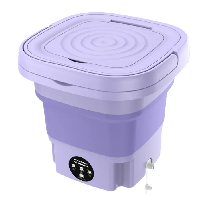 8l portátil plegable lavadora 220V calcetines ropa interior bragas retráctil lavadora doméstica con secador automático - 1