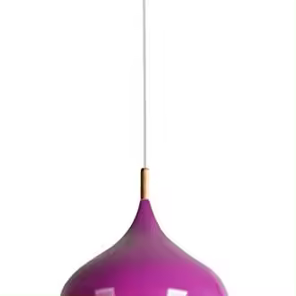 TECNOLUX EURO Lámpara Iluminación colgante moderna nordica Rosca E27 para el Restaurante Dormitorio Sala de Estudio Loft Pasillo 35 cm diámetro color fucsia - 1