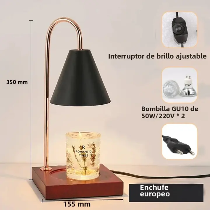 Lámpara Calentadora De Velas Con Timer Y Dimmer Para Decoración De Habitación Luz De Mesa Creativa Aromaterapia Regalo - 1