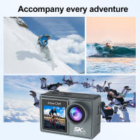 Cámara de acción de doble pantalla, 5K, 30fps, 4K, 60fps, 170 °, gran angular, 30m, impermeable, deportiva, Control remoto, buceo en bicicleta - details 6