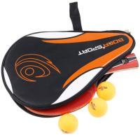 Bolsa De Raqueta De Tenis De Mesa 30x19cm En Tela De Oxford Negro/Azul Con Espuma Para Almacenamiento De Pala Y Bolas De Ping Pong - details 2