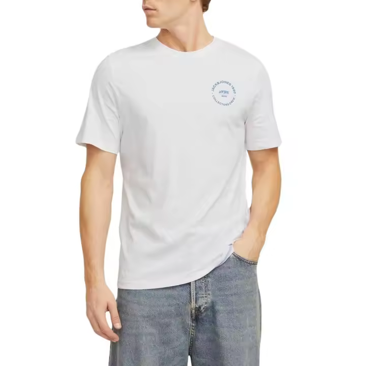 JJSIMON TEE SS CREW NECK White SMALL - 1