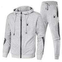 Conjunto De Deporte Para Hombre Primavera Otoño Con Sudadera De Manga Larga Y Pantalones De Correr 2 Piezas Ropa Deportiva Casual Estilo Formal - details 1
