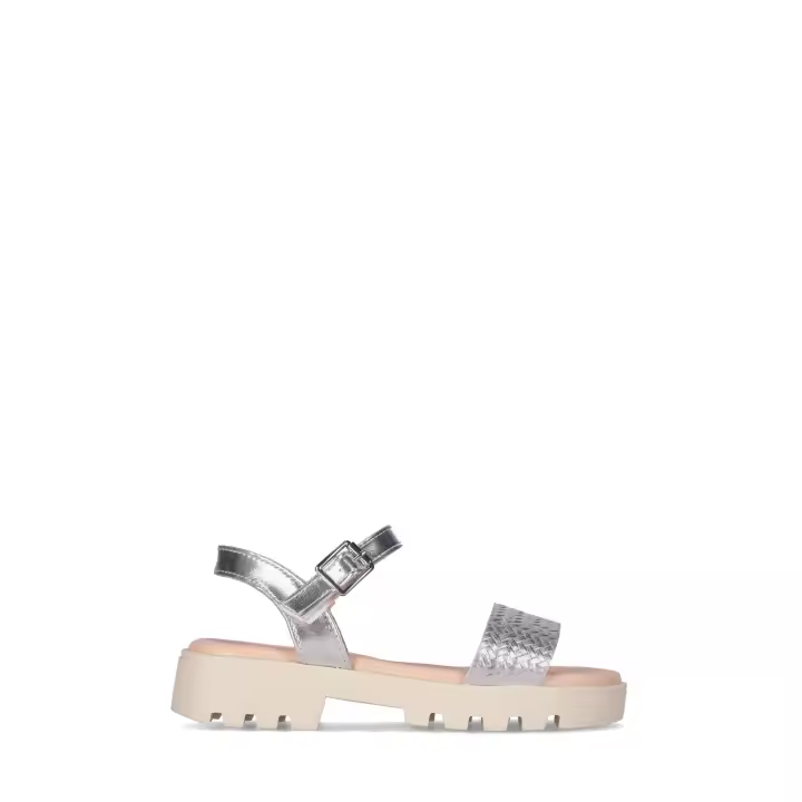 Chika10 Kids MARIONA 01 Sandalias Planas Plata/Silver - 1