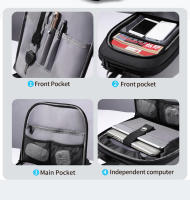 Mochila Heroic Knight Para Hombre 17 Pulgadas Negra Impermeable Con USB Y Compartimento Para Laptop Compatible Con 17.3 Pulgadas Bolsa De Viaje Expansible De Negocios Con Almacenamiento Organizado Y Protección - details 6