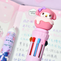 Sanrio Hello Kitty Kuromi Bolígrafo De Punto De Sello 10 Colores 6/36 Piezas Suministros Escolares Y De Oficina Material Plástico Tamaño 0.7mm - details 7