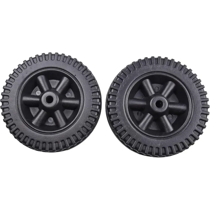 ruedas para horno de barbacoa, repuestos para parrilla de gas, ruedas de plástico multifuncionales para parrilla (negras) - 1