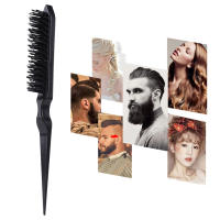 Cepillo De Pelo De Cerdas Para Teñir Y Controlar El Borde Comb De Peinado Para Todas Las Tipos De Pelo Herramienta De Peinado - details 0
