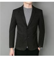Chaqueta De Lana Elegante Para Hombre Estilo Coreano Británico Versión Sencilla De Color Sólido Para Bodas Y Trabajo Chaqueta De Negocios Con Mangas Largas - details 7
