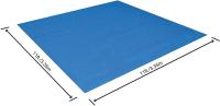 Tapiz de suelo protector cuadrado (manto/lona) de plástico Bestway para la protección de la base de piscinas desmontables, evita pinchazos. Distintos tamaños disponibles - details 7