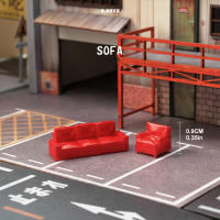 Kicarmod Kit De Mesa Y Silla De Sofá a Escala 1/64 Paquete Con Escenas Arquitectónicas Y Modelos De Coches a Escala Compatible Para Juegos De Figuras De Acción - details 5