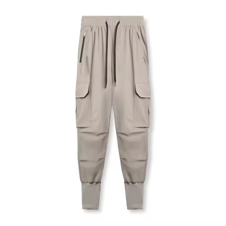 Men's sports pants fitness trousers summer thin loose quick-drying elastic cuffs running training pants - 1