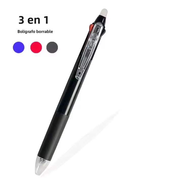 Bolígrafo Erasable 3 En 1 Creativo Tinta Invisible De 3 Colores Recargable Multicolor Para Oficina Y Escuela 0.5mm - 1